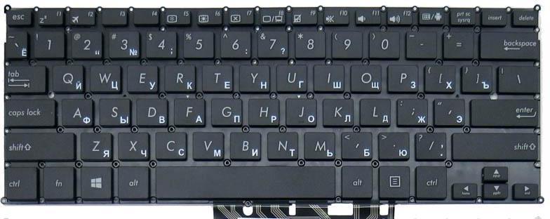 Клавиатура для ноутбука Asus TX201/TX201 матовая (0KNB0-1125RU00)