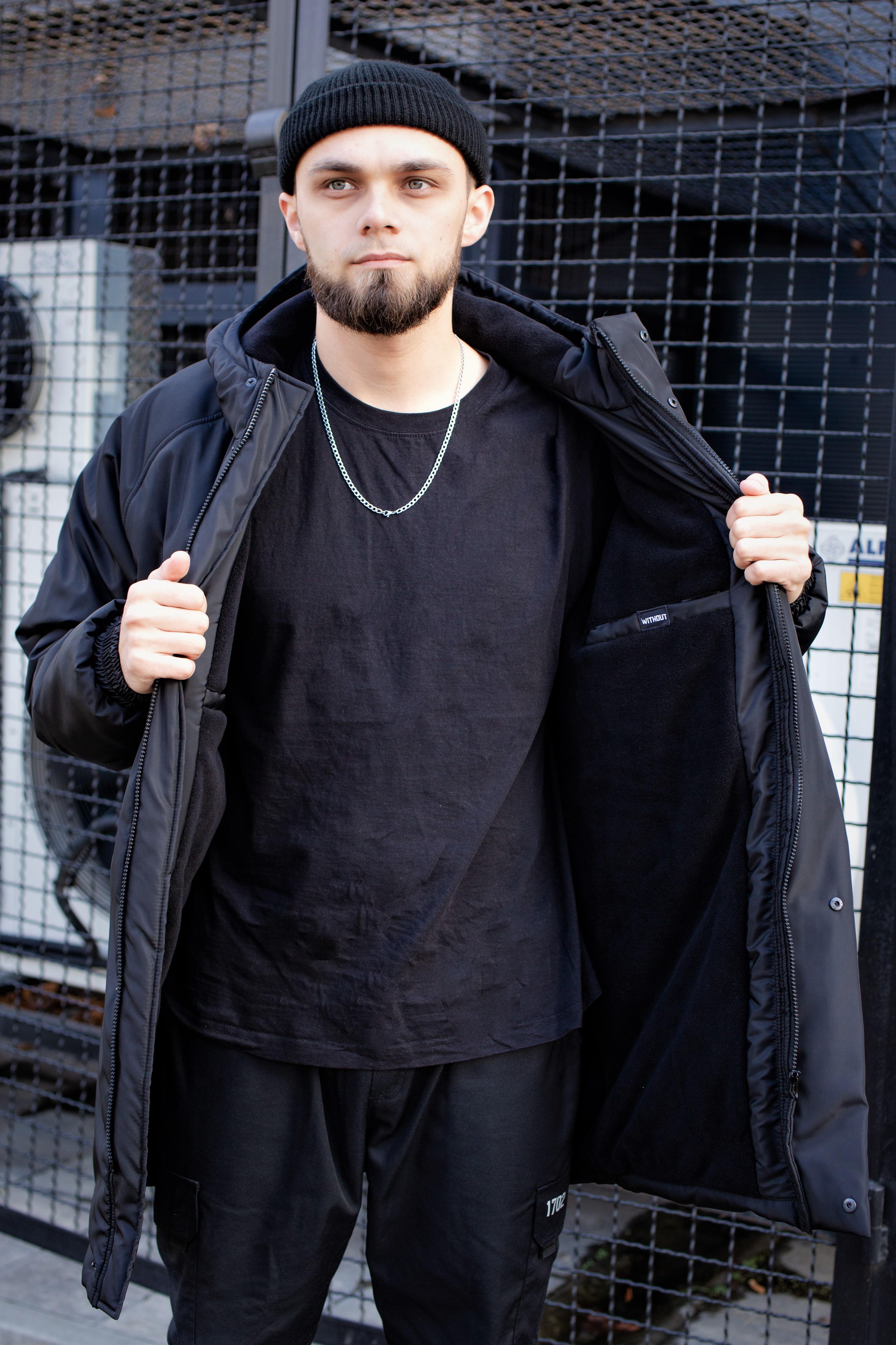 Парка зимова Without Island man S Black (S8048904) - фото 6