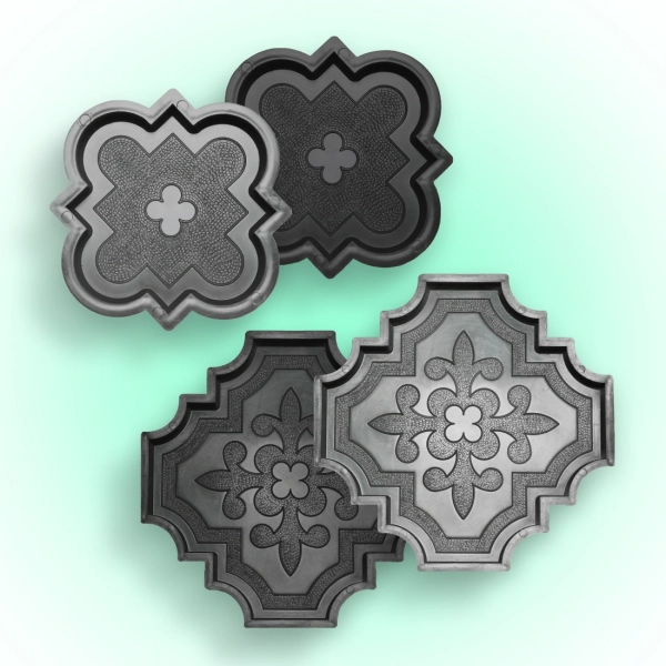 Форми для тротуарної плитки Верес-2007 Лілія велика і мала 45 мм 2 пари (1090302-3126) Форми для тротуарної плитки Верес-2007 Лілія велика і мала 45 мм 2 пари (1090302-3126)