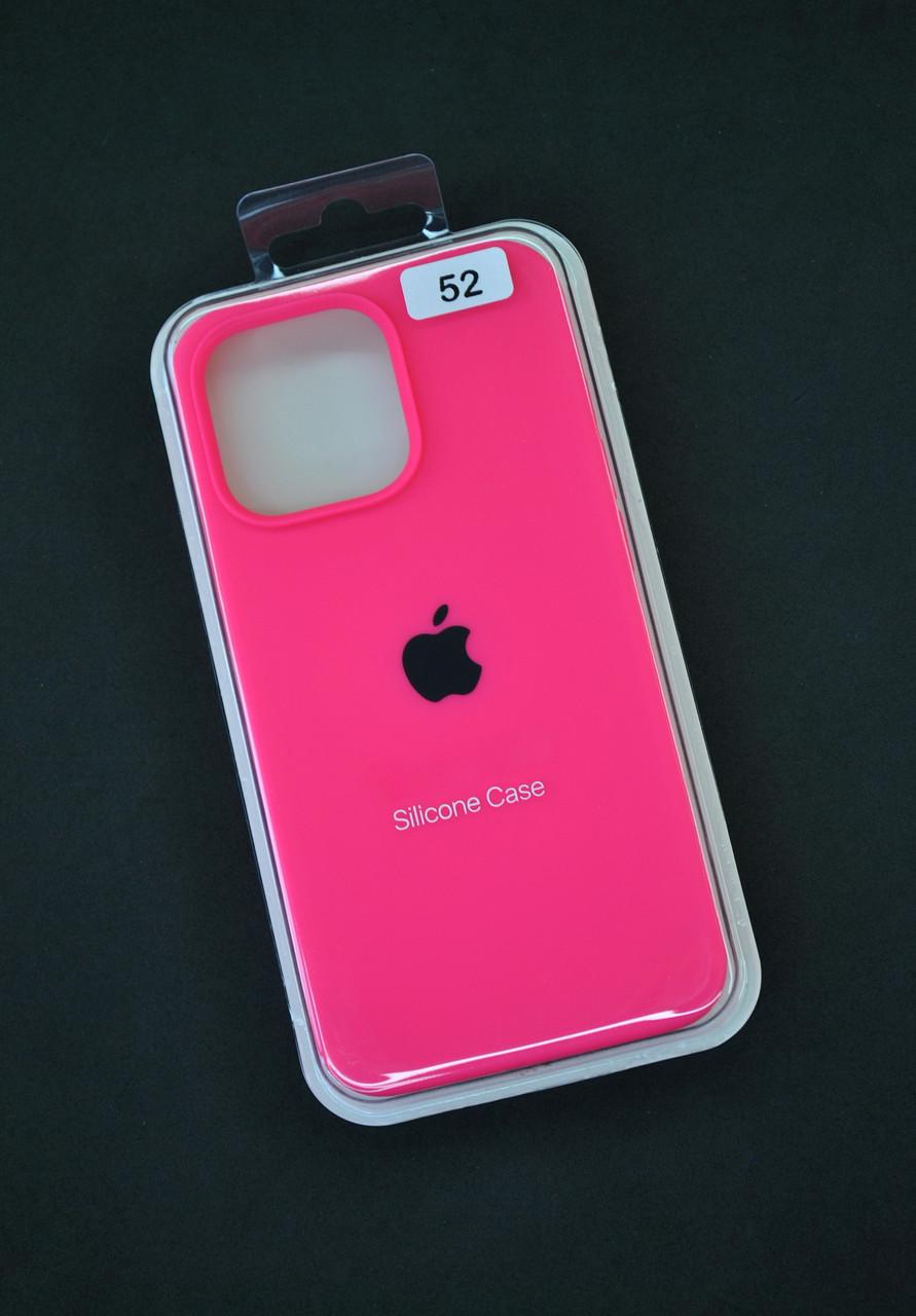 Чехол для телефона iPhone 15ProMax Silicone Case FULL №52 ultra pink