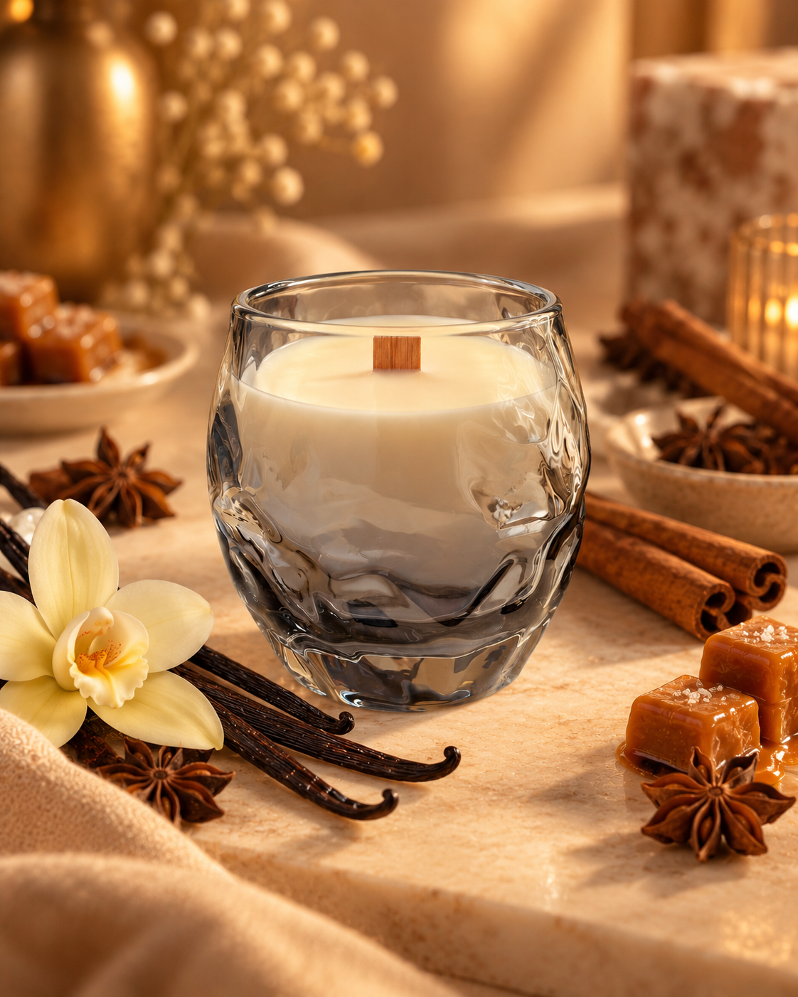 Свеча ароматическая Franterro Pebble Vanilla Spicy 300 г (FRN-1106) Свеча ароматическая Franterro Pebble Vanilla Spicy 300 г (FRN-1106)