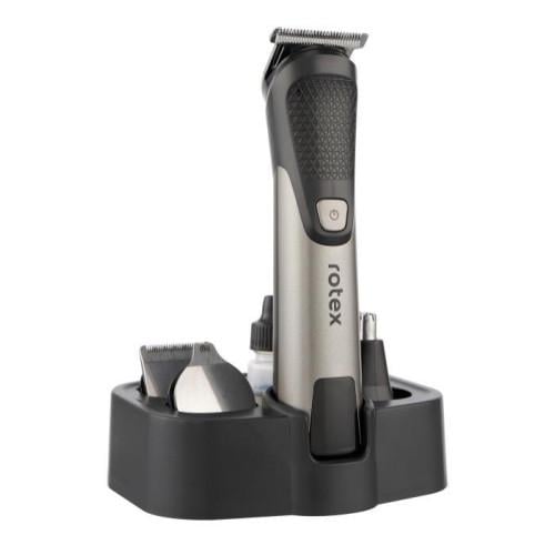 Триммер Rotex RHC182-S 5Plus 5в1 аккумуляторный 5 насадок зарядная подставка Серый (ML-06878)