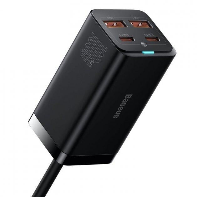 Устройство cетевое зарядное Baseus GaN3 Pro Desktop Fast Charger 2Type-C/2 Usb CCGP000101 100W Black