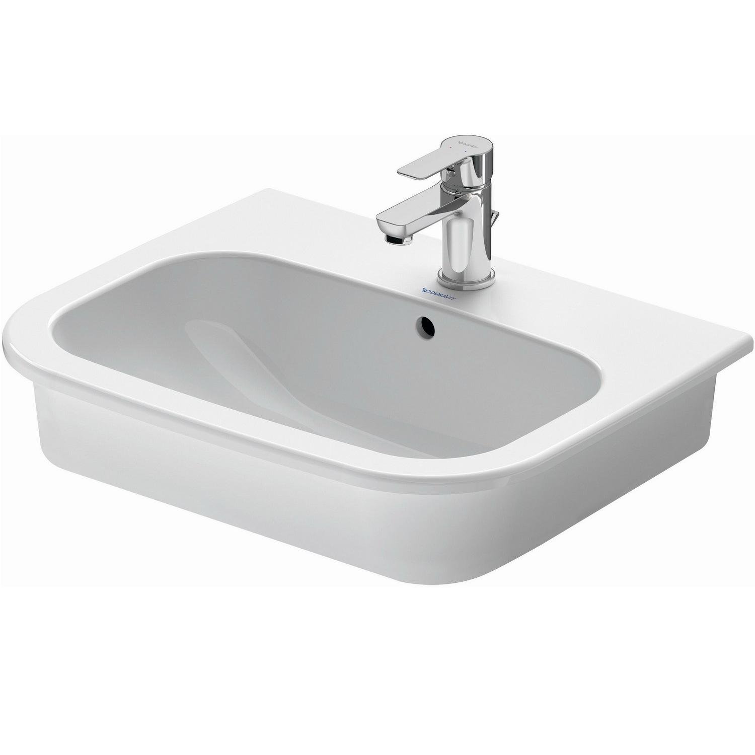 Умивальник врізний DURAVIT D-Code 0337540000 545x435x180 мм Білий (130518)
