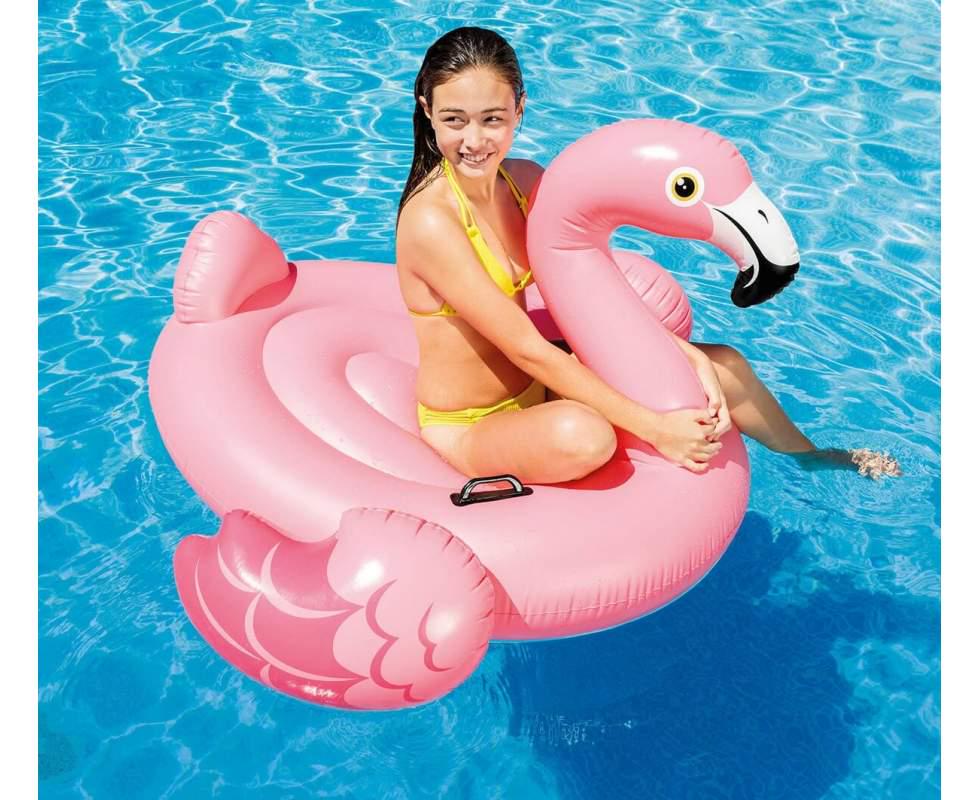 Плотик для катання надувний Фламінго вініловий до 40 кг 147х140х94 см Рожевий (21-9-57558) - фото 2 Плотик для катання надувний Фламінго вініловий до 40 кг 147х140х94 см Рожевий (21-9-57558) - фото 2