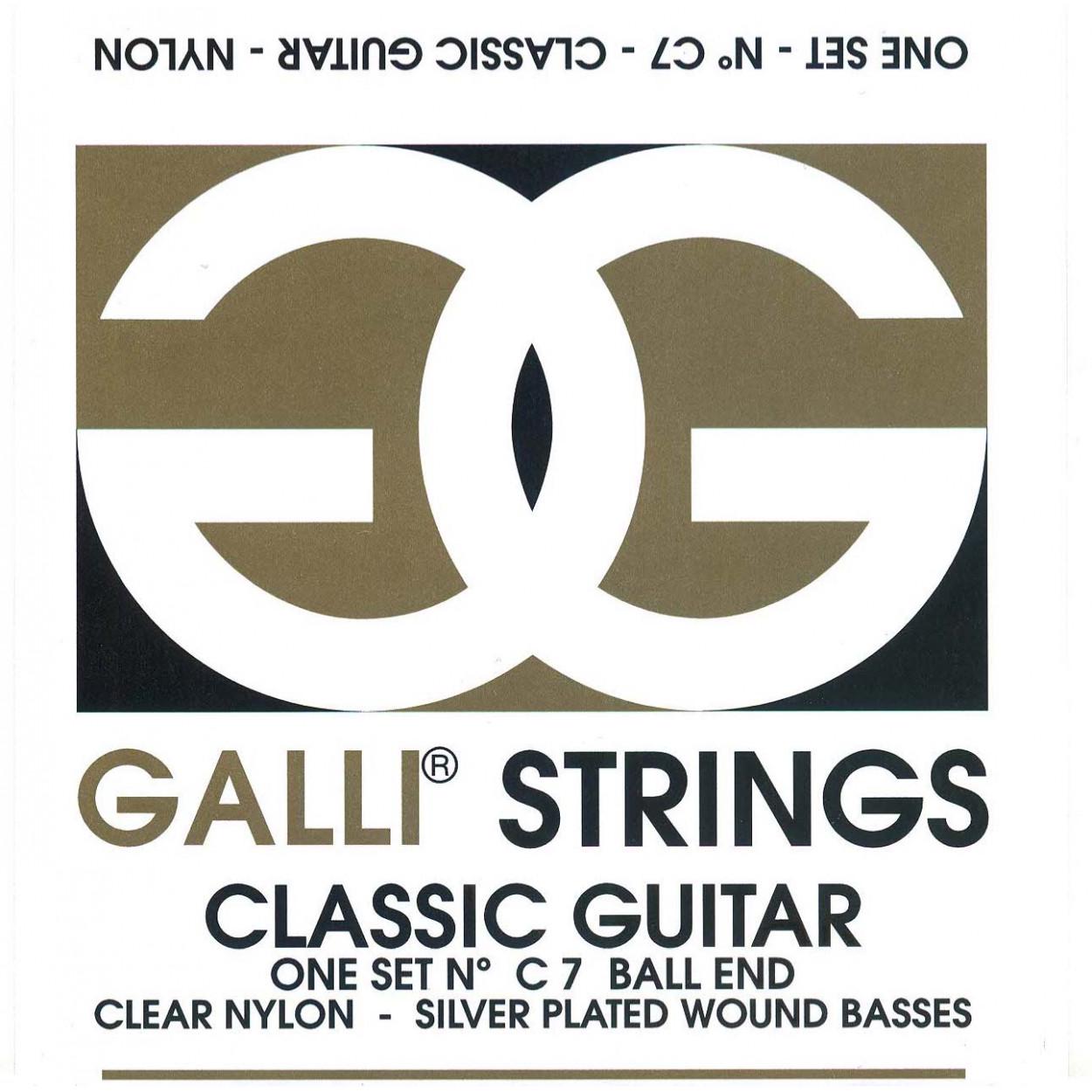 Струны для классической гитары GalliStrings C7 Ball End For Students (58948)