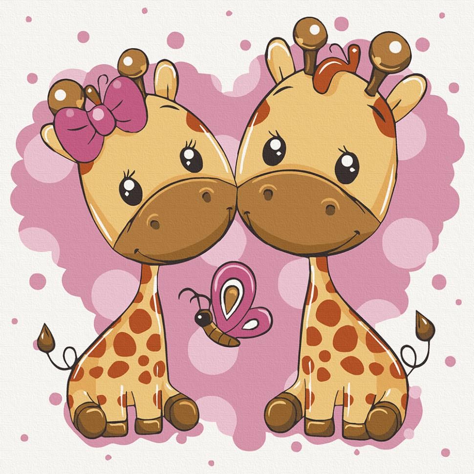 Роспись на холсте Art Craft Жирафики 30х30 см (15542-AC)