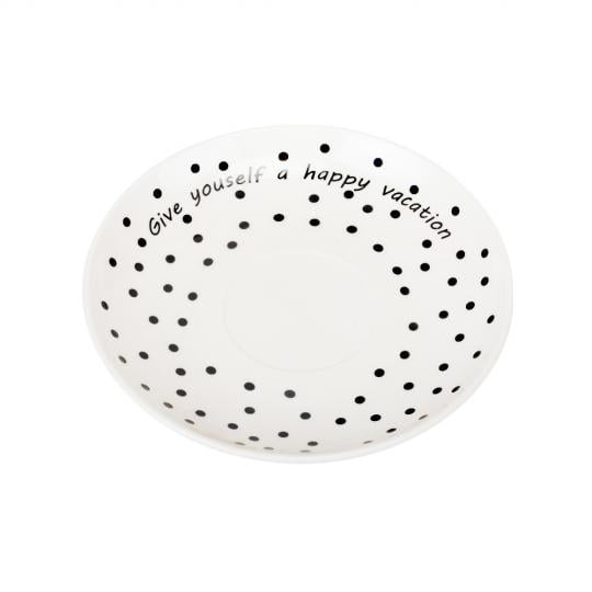 Набор чашек и блюдец Elisey Simple Elegance Collection керамический на 6 персон 12 пр. Белый с принтом (135-81-9194-002.2) - фото 3