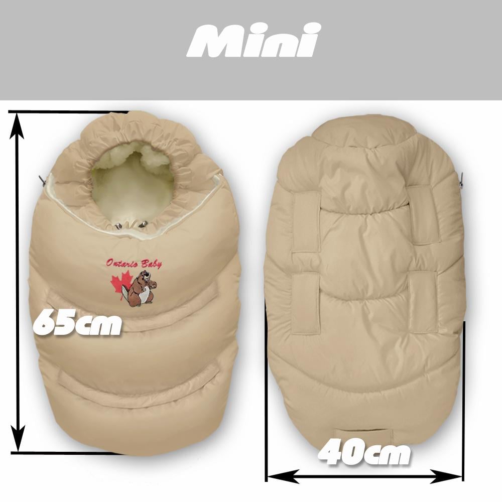 Конверт-трансформер пуховий 2в1 Alaska СС SMART с мехом Бежевый (ART-0000562) - фото 6