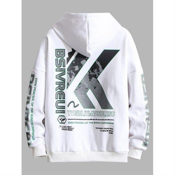 Худи мужское с принтом Pin-000-3021 XXXL Белый (2702804697)