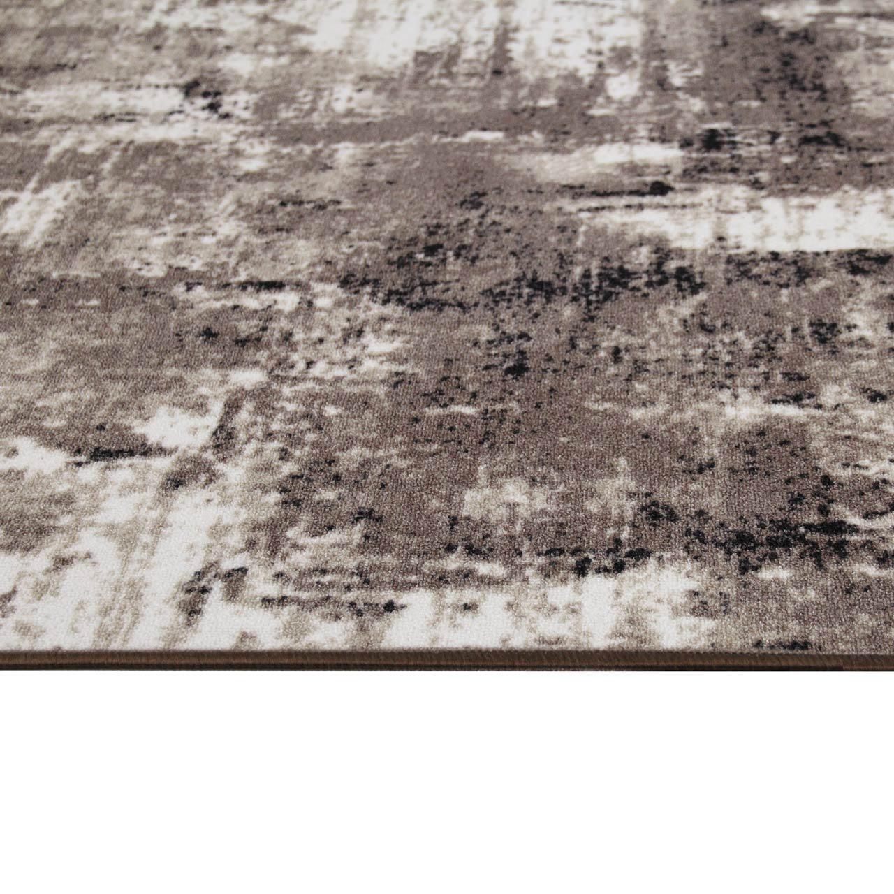 Ковер безворсовый на войлочной основе DAKARIA Print Run Эссен p13 2x2 м Коричневый/Бежевый (00-00018651) - фото 7