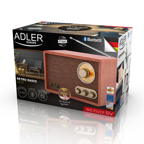 Радиоприемник Adler AD 1171 Retro с bluetooth (1184142295) - фото 5