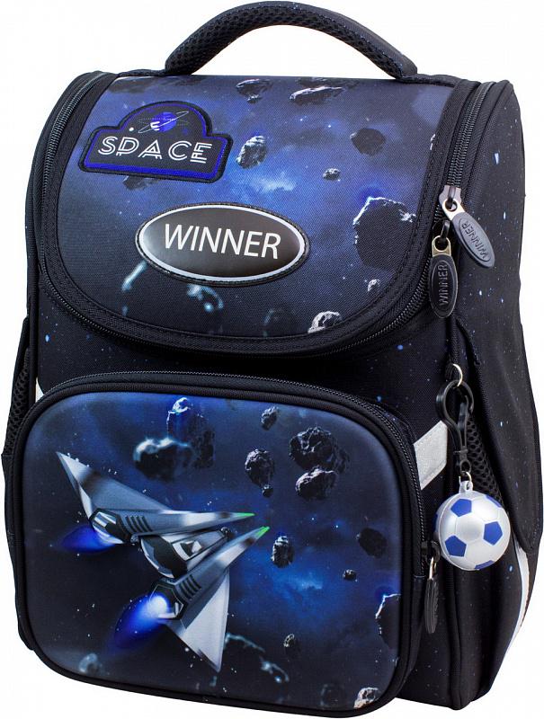 Школьный ранец Winner Stile 26х14х34 см Черно-синий (2030)