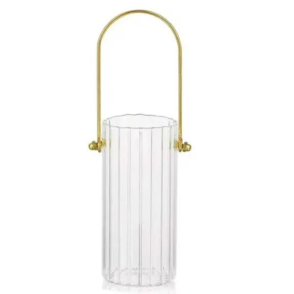 Ваза для цветов Clear стеклянная 19,5 см Прозрачный (HP-1724)