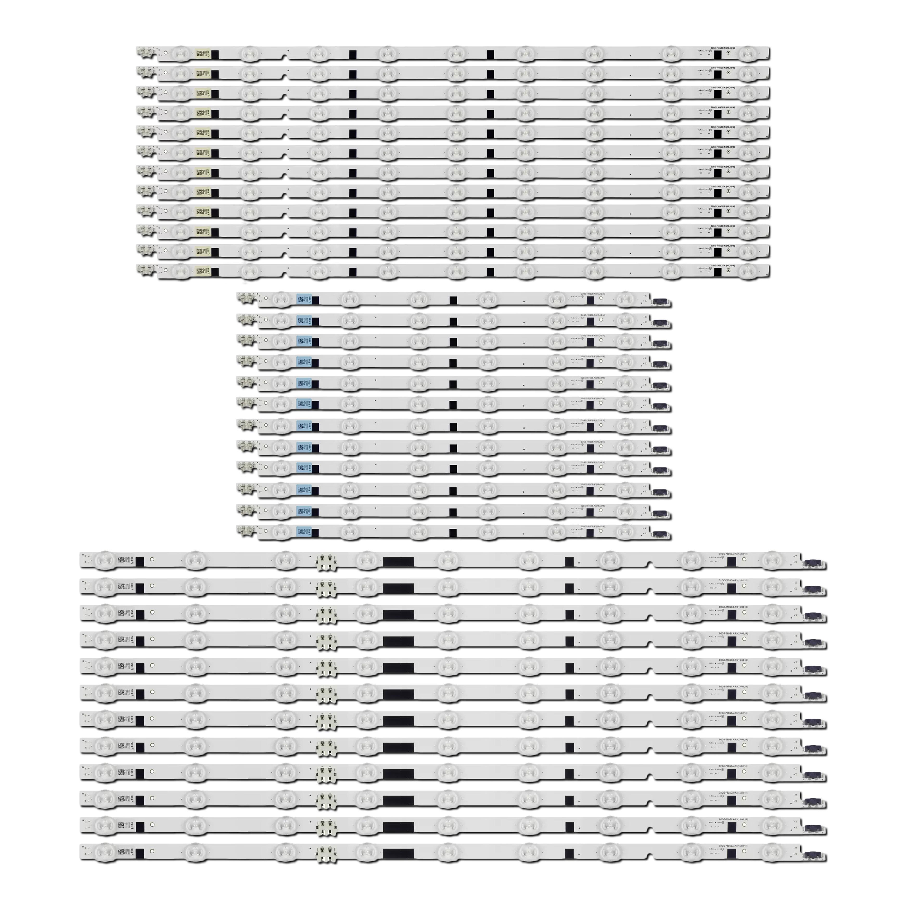 Комплект LED подсветки для TV Samsung Samsung 2013SVS75F REV2.5 D2GE-750SCA-R3 D2GE-750SCB-R3 D2GE-750SCC-R3 75" 36 шт. (ART-14129)