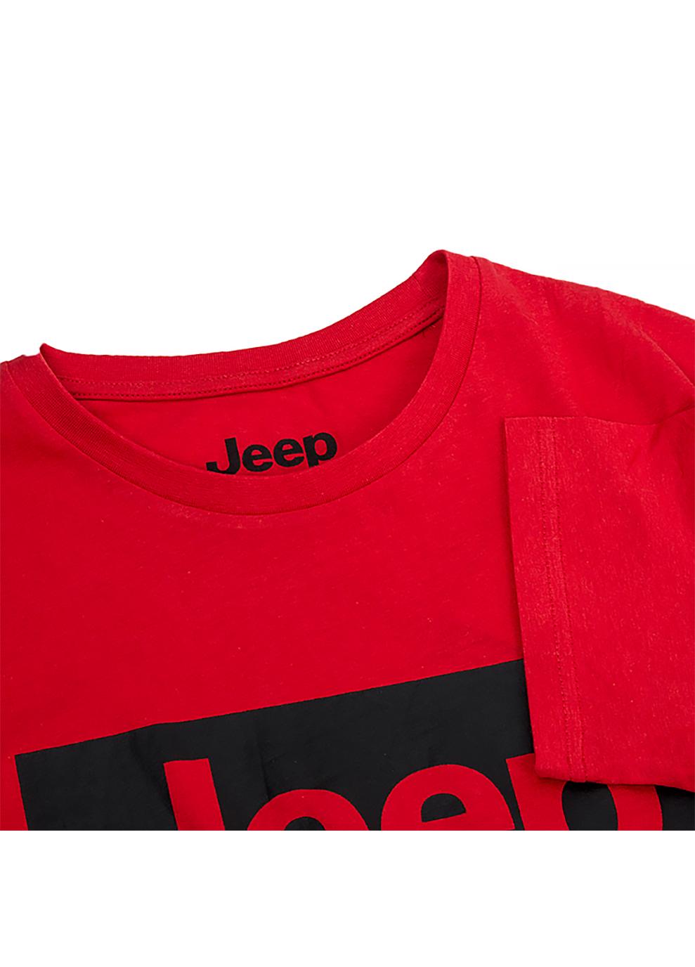 Футболка мужская JEEP T-SHIRT Contours J22W 2XL Красный (O102581-R699 2XL) - фото 3 Футболка мужская JEEP T-SHIRT Contours J22W 2XL Красный (O102581-R699 2XL) - фото 3
