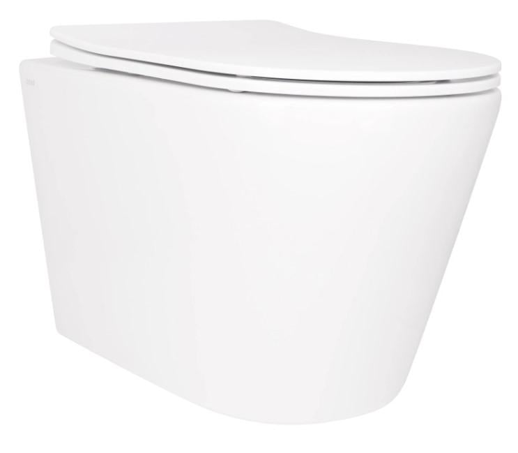 Унитаз подвесной Qtap Scorpio Ultra Quiet с сиденьем Slim Duroplast/Soft-close/Quick relase (QT14332380ASW)