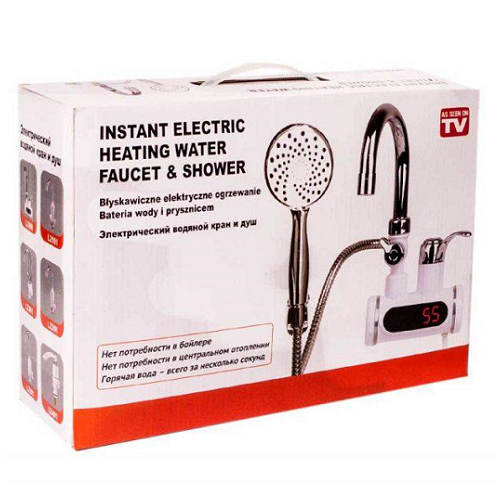 Водонагрівач із душем Instant electric heating Faucet FT001 з нижнім підключенням (НФ-00002826) - фото 2