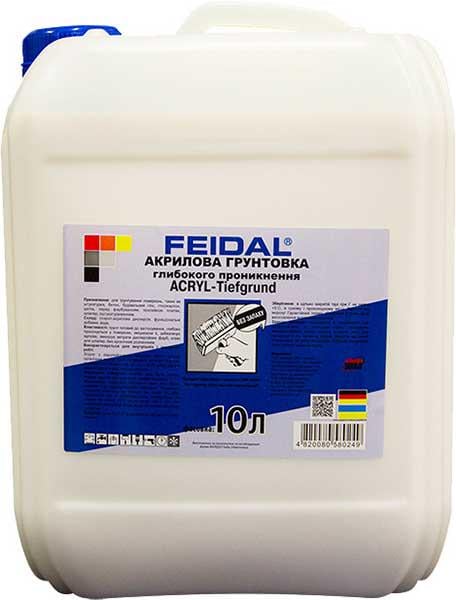 Ґрунтовка Feidal Acryl-Tiefgrund для внутрішніх робіт акрилова 10 л Прозорий (1816231313) - фото 1