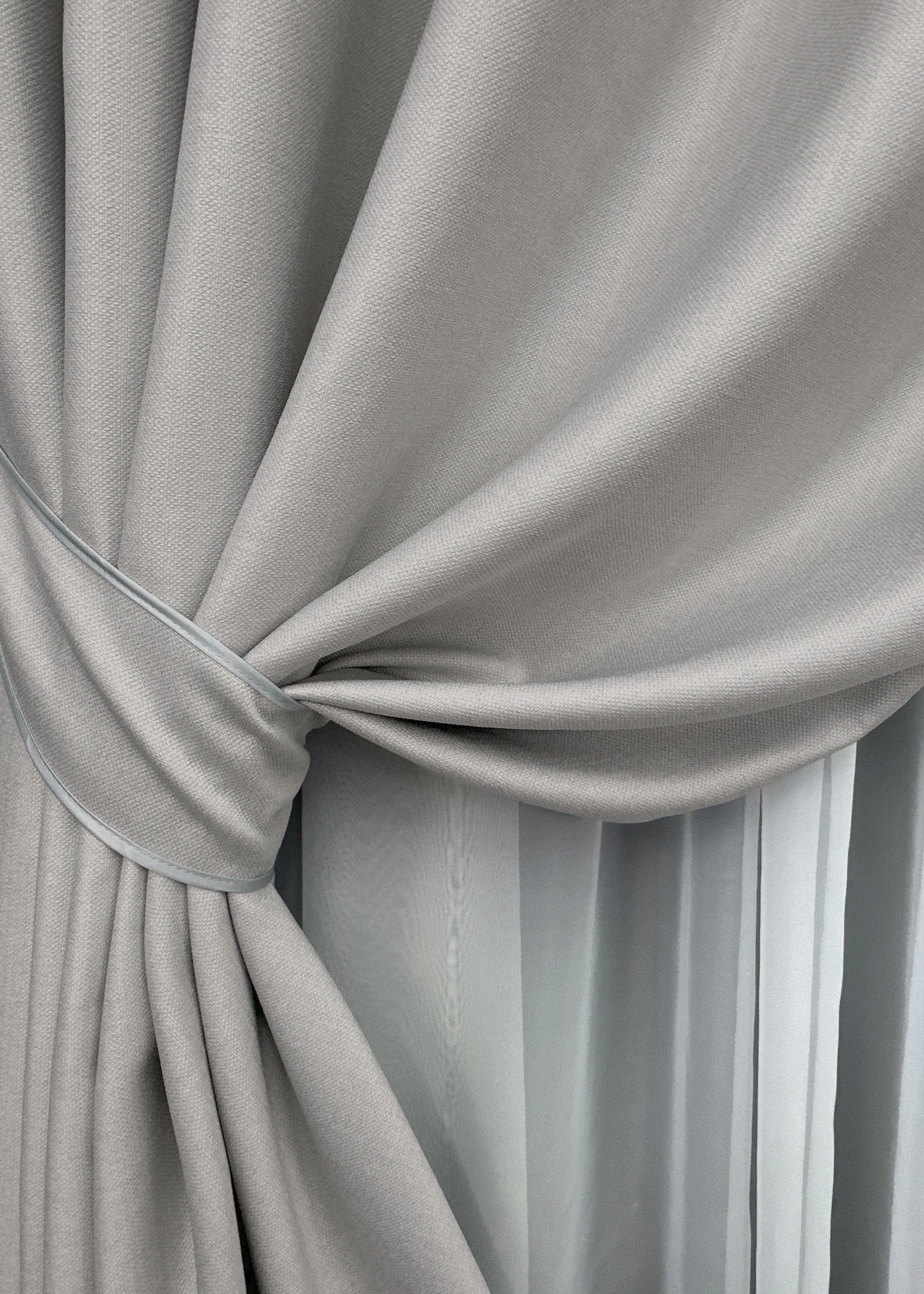 Комплект штор на люверсах VR-Textil Шенил однотонный № 1690ш 150х250 см 2 шт. Пепельный (37-0242) - фото 5 Комплект штор на люверсах VR-Textil Шенил однотонный № 1690ш 150х250 см 2 шт. Пепельный (37-0242) - фото 5