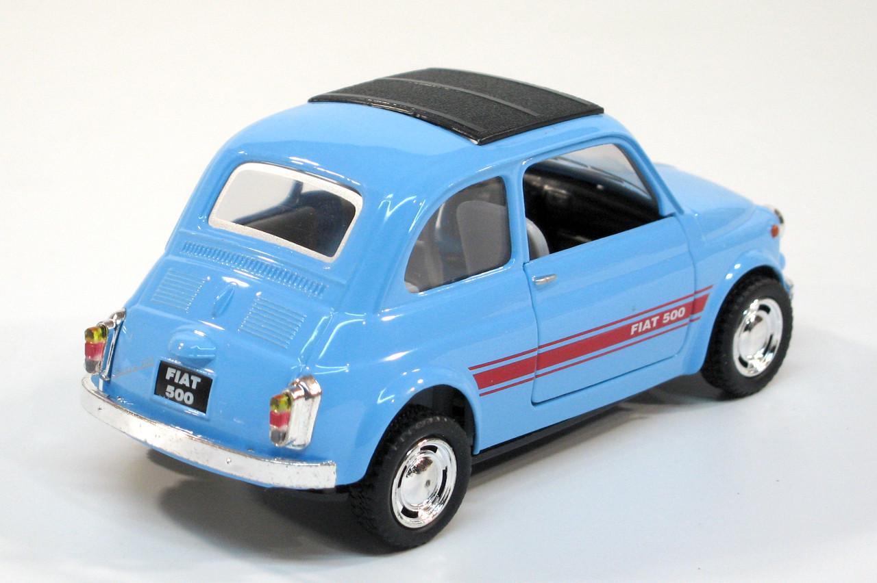 Машина металева KT5004W FIAT 500 (KT5004W Blue) - фото 4