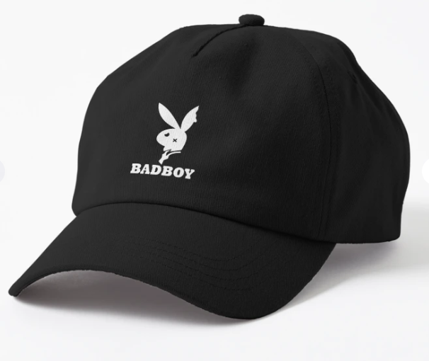 Кепка унисекс Malfini с принтом "Badboy Заяц Кролик" Черный (ПН282К-1)