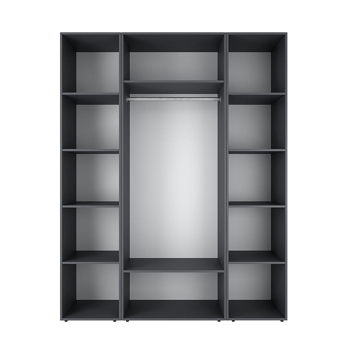 Шкаф распашной комбинированный ART IN HEAD №16 Light 1600x500x2200 мм Графит серый (GALTK0167000000) - фото 2