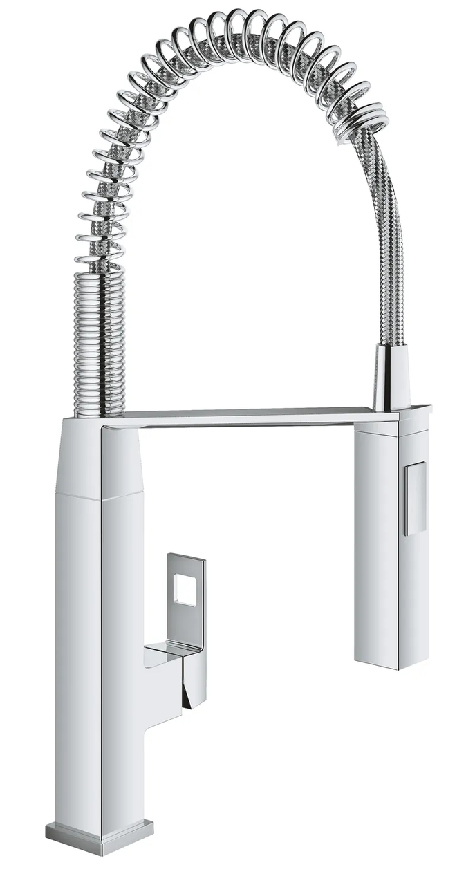 Смеситель для кухни Grohe Eurocube с гибким изливом (31395000) Смеситель для кухни Grohe Eurocube с гибким изливом (31395000)