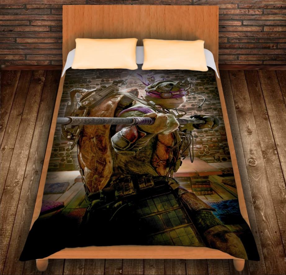 Плед із 3D принтом Черепашки ніндзя Донателло 150х200 см (epi_0317)