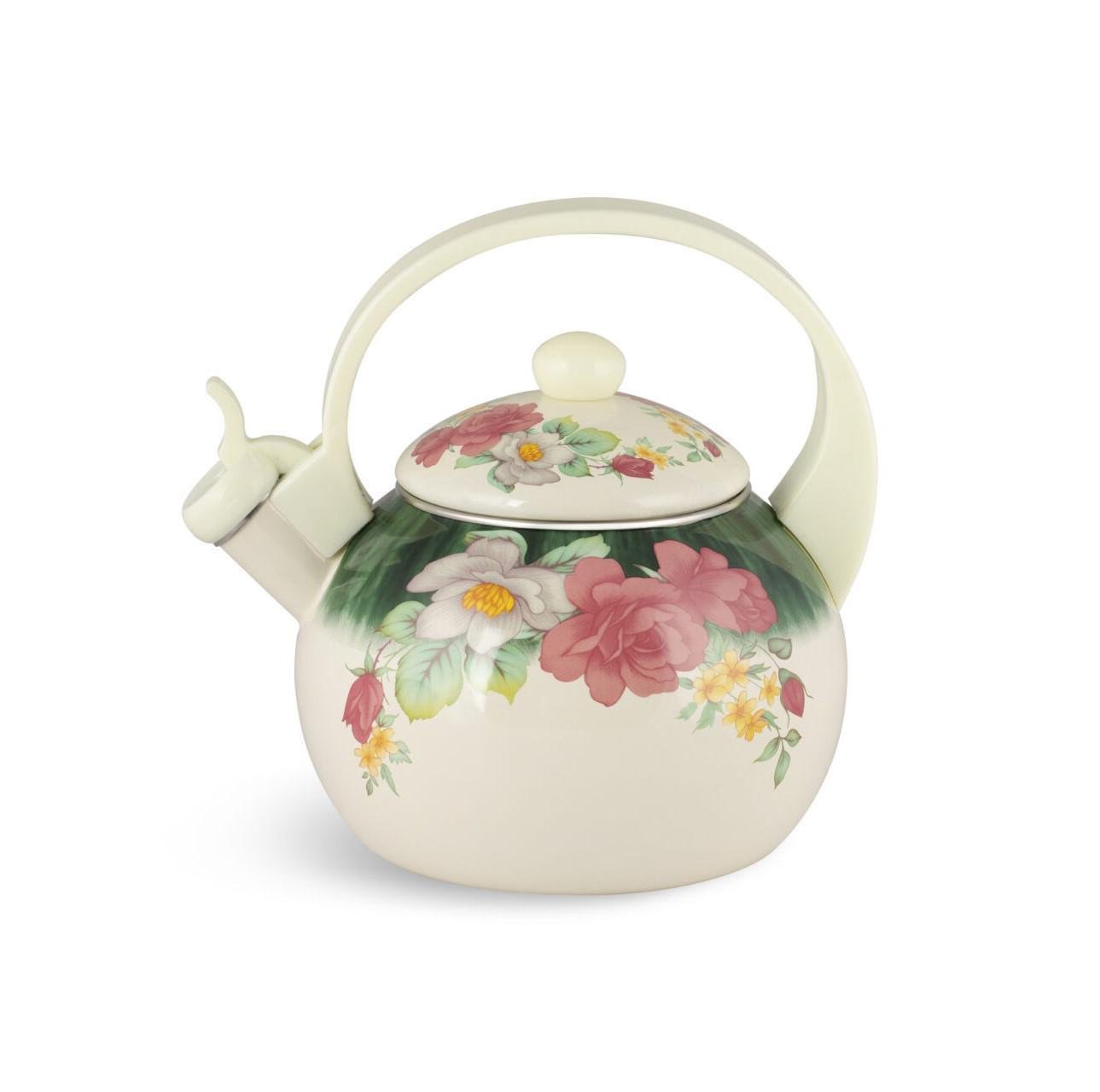 Чайник со свистком Edenberg EB-1745 эмалированный 2,2 л - фото 1 Чайник со свистком Edenberg EB-1745 эмалированный 2,2 л - фото 1