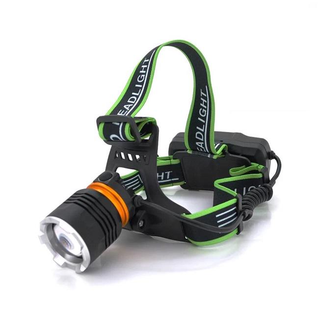 Фонарь налобный BL-8003-P50 2x18650 micro-USB Zoom (314857)