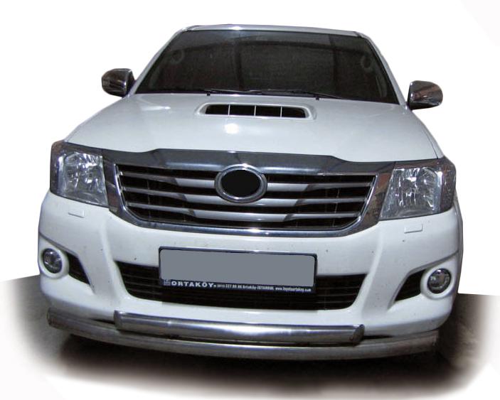 Передняя защита ST014-1 CAN для Toyota Hilux 2006-2015 гг. нержавеющая сталь Хром