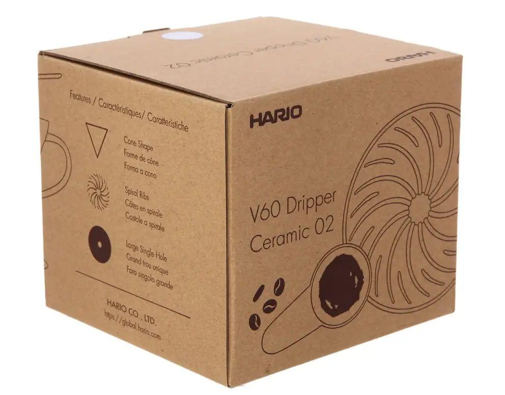 Пуровер керамический Hario v60 02 для приготовления кофе 400 мл на 4 порции Фиолетовый (VDC-02-PUH-EX) - фото 6