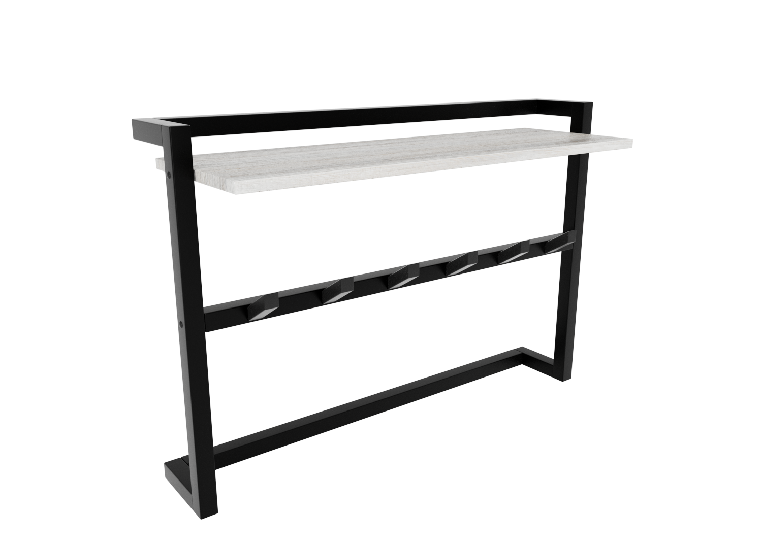 Вешалка настенная Discord Дуб Сонома 400х800х125 мм