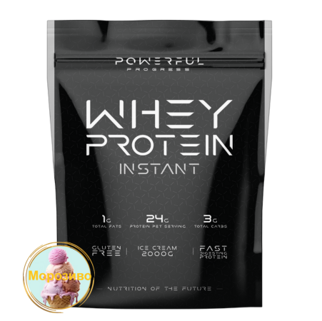 Протеин сывороточный Powerful Progress 100% Whey Protein Instant Мороженое 2000 г (14540503) - фото 1