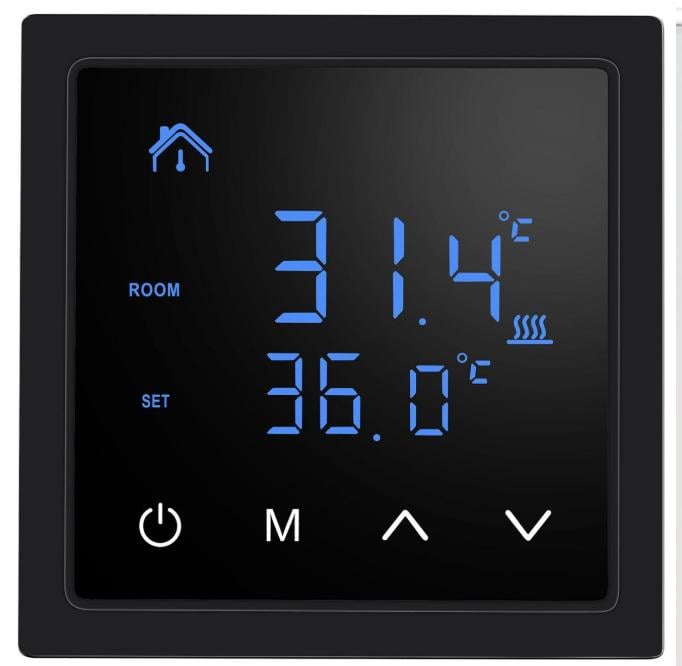 Терморегулятор программированный с Wi-Fi MH1828 Black (26675258)