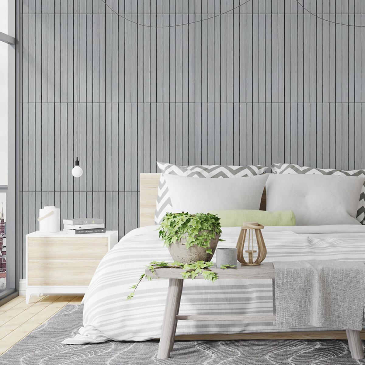 Покрытие виниловое самоклеющееся 3D-рейки 600х600х2,8 мм (SW-00003243)