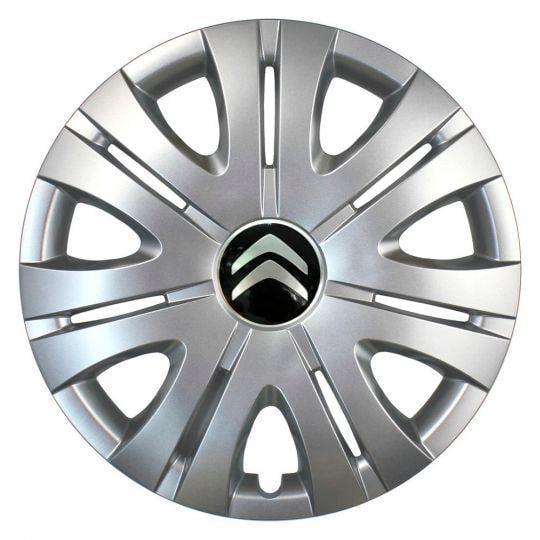 Автомобильные колпаки SKS 317 R15 с логотипом Citroen 4 шт. Серебристый