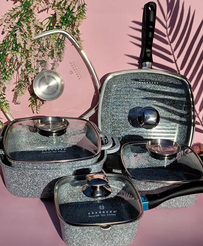 Набор котелков Edenberg с мраморным покрытием 10 пр. (EB-3989) Набор котелков Edenberg с мраморным покрытием 10 пр. (EB-3989)