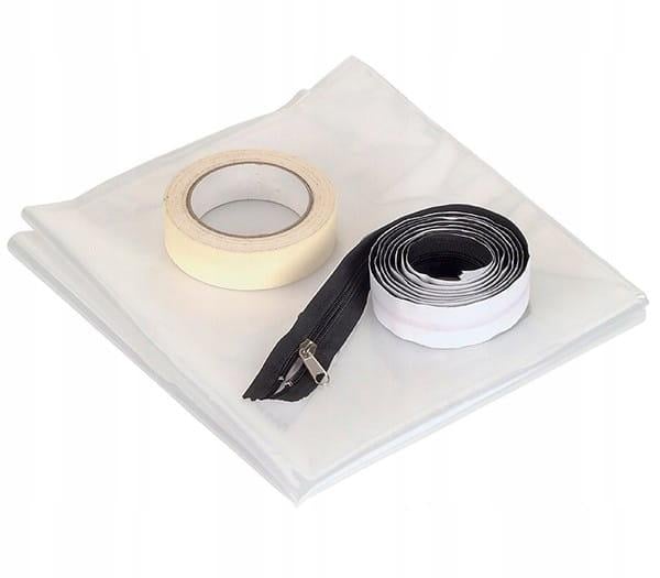 Дверь пылезащитная для ремонта с замком 120х220 см (258741)