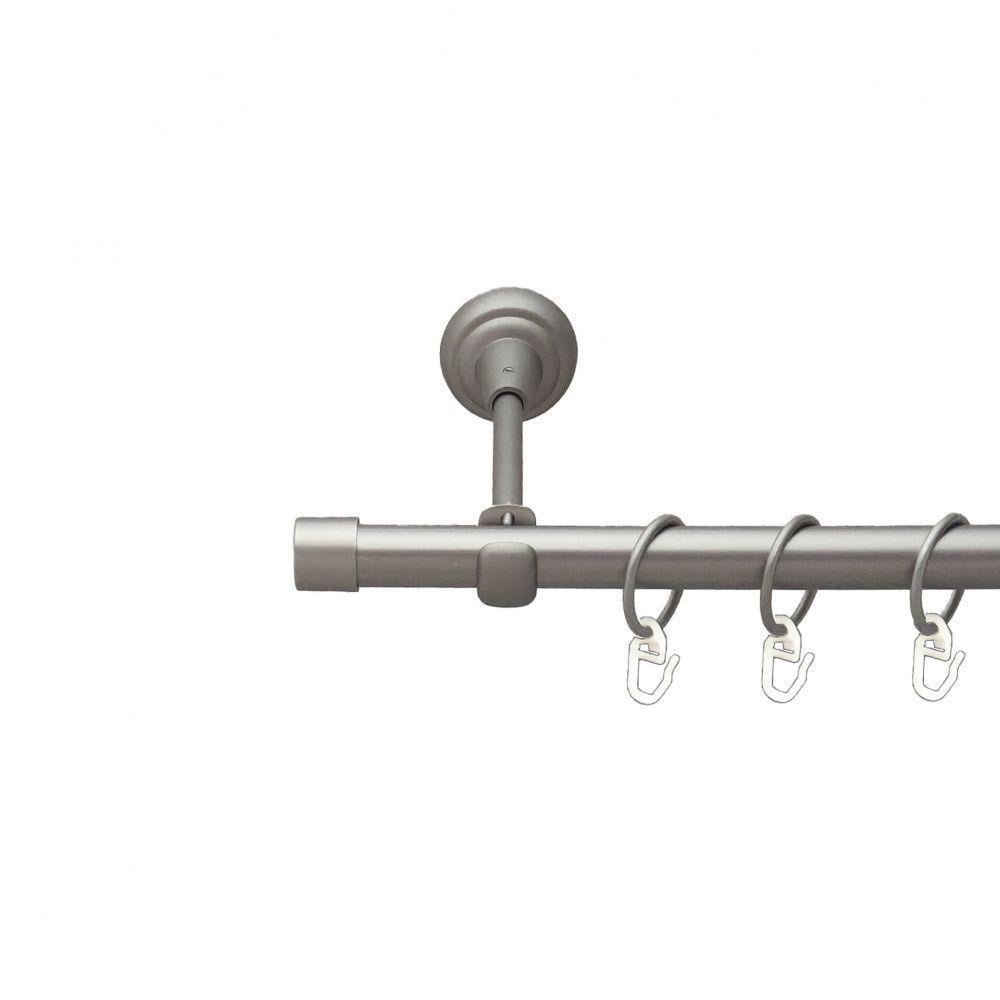 Карниз трубчатый одинарный Orvit Заглушка одинарная 16 мм 240 см Сатин (000-6299) - фото 1