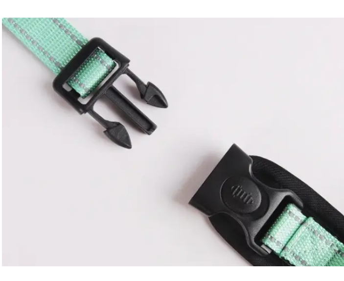 Поводок-шлея для собак на 2 кольца светоотражающая S Зеленый (1B0200) - фото 4 Поводок-шлея для собак на 2 кольца светоотражающая S Зеленый (1B0200) - фото 4