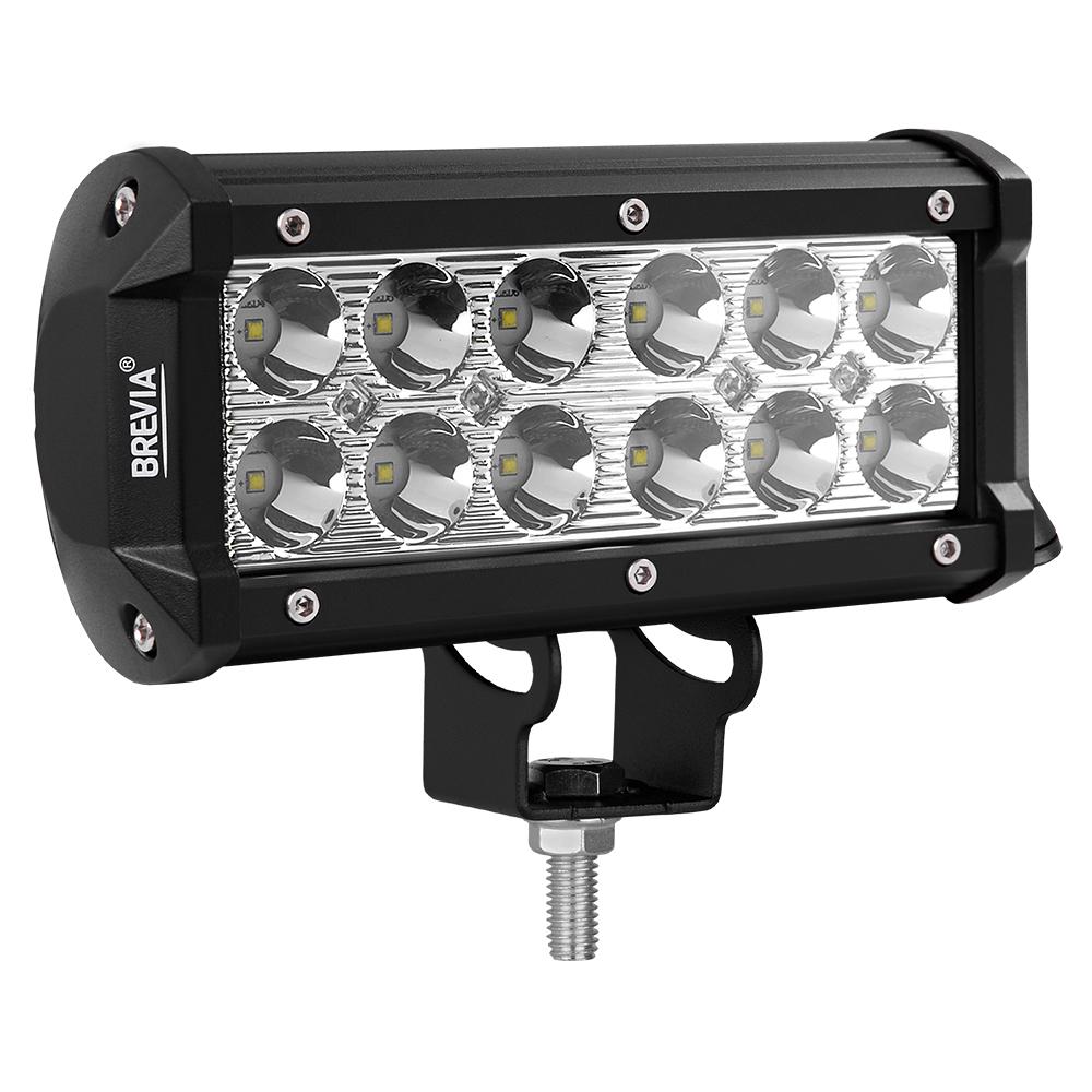 Фара светодиодная Brevia CREE Spot 10-30V, 36W (12x3W), 3000Lm, 1шт