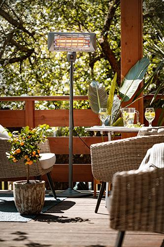 Обогреватель уличный кварцевый для террасы/патио на штативе 2000 Вт Серый - фото 11 Обогреватель уличный кварцевый для террасы/патио на штативе 2000 Вт Серый - фото 11