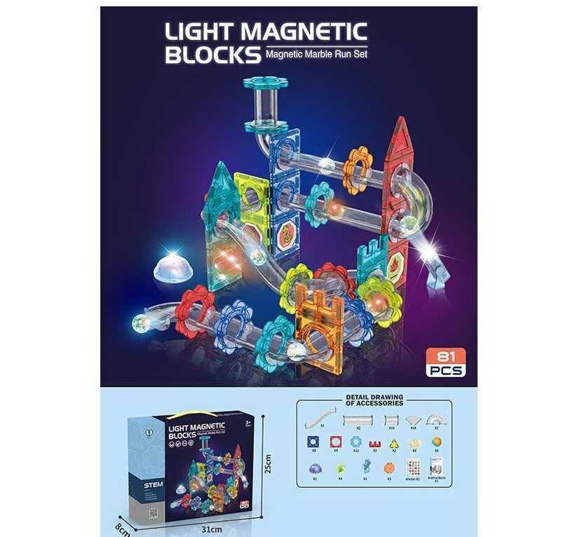 Конструктор магнитный 4506 подсветка в коробке 81 элемент (2266043029) - фото 2 Конструктор магнитный 4506 подсветка в коробке 81 элемент (2266043029) - фото 2