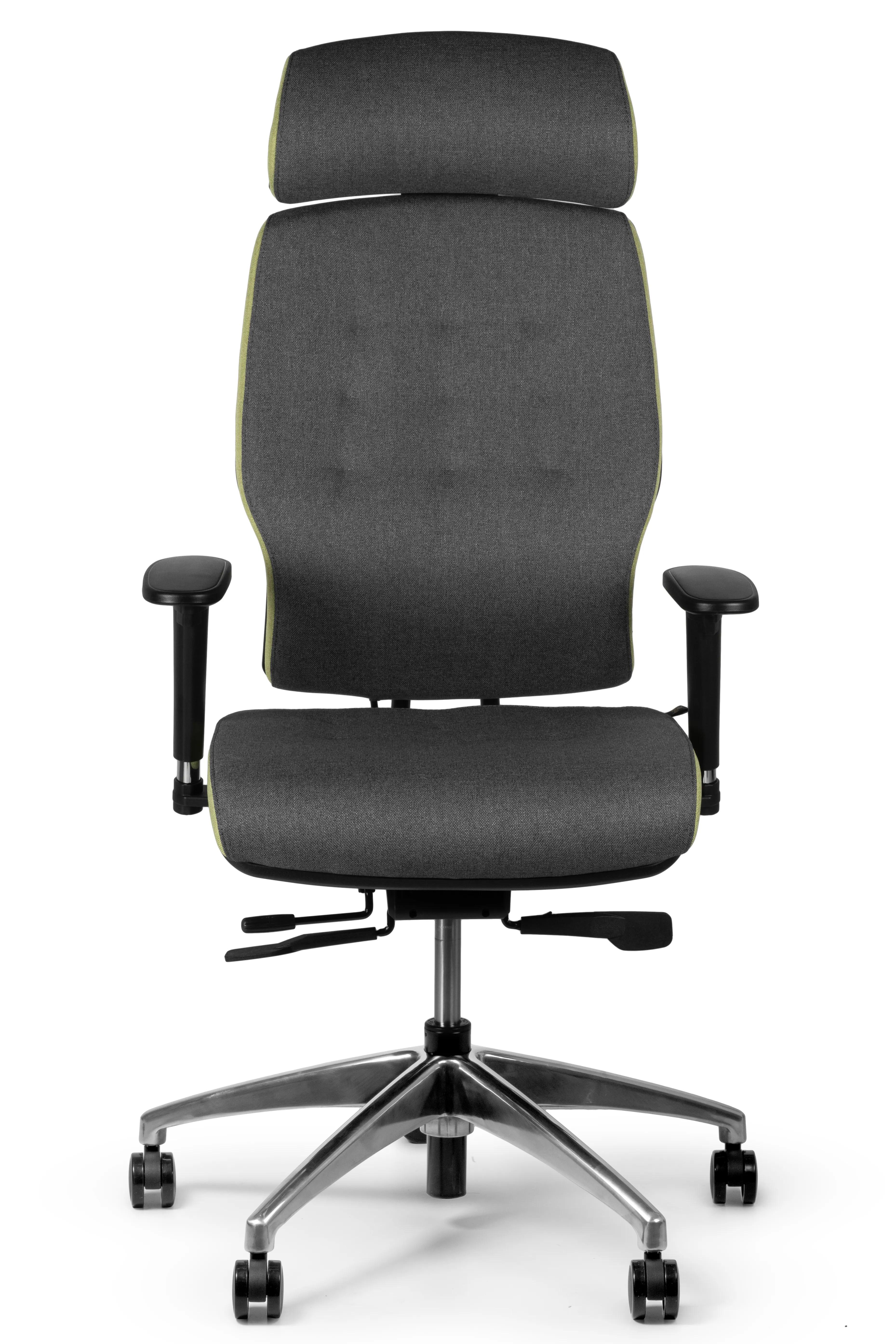 Игровое кресло Barsky Air PumpUp Gabriel Fabric эргономичное с воздушной подушкой Black/Green (AP-02) - фото 2