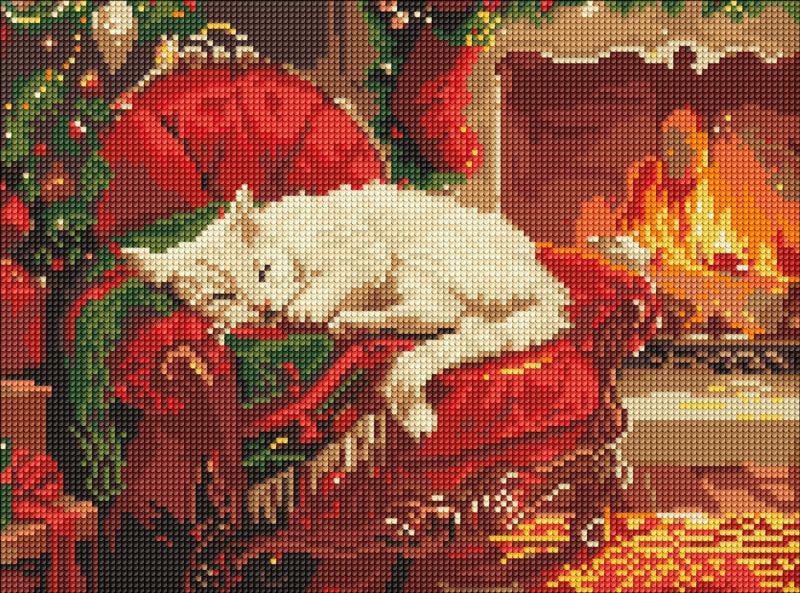 Алмазная мозаика Ideyka Праздничный уют 30x40 см (Id-AMO8104)