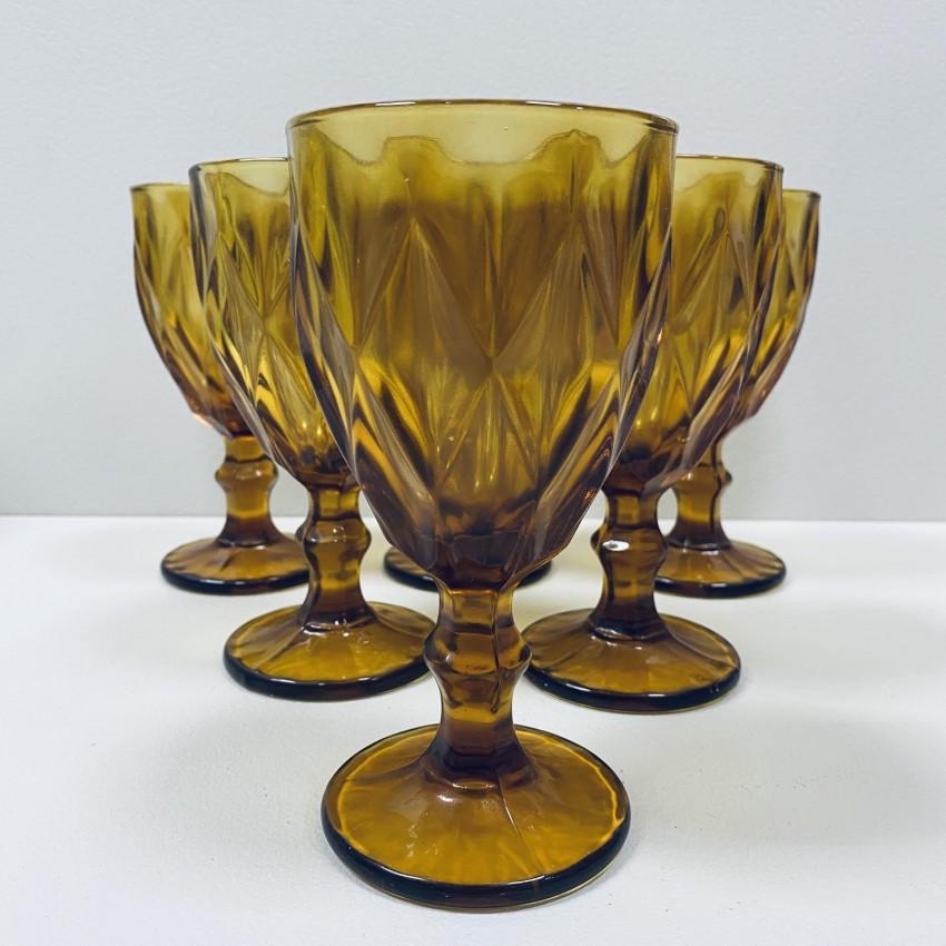 Набір скляних келихів для вина A-PLUS 2257 350 мл 6 шт. Жовтий (2453818096) - фото 1 Набір скляних келихів для вина A-PLUS 2257 350 мл 6 шт. Жовтий (2453818096) - фото 1