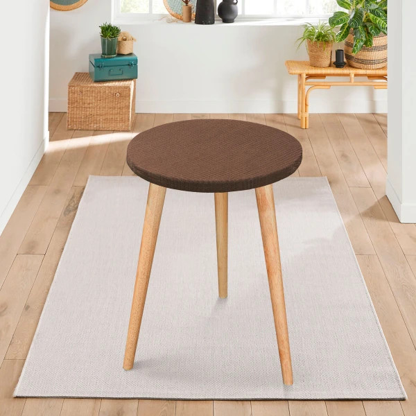 Набор чехлов на табурет круглый Love You Corn Fleece 86182 2 шт. Коричневый (8-6-5130835)