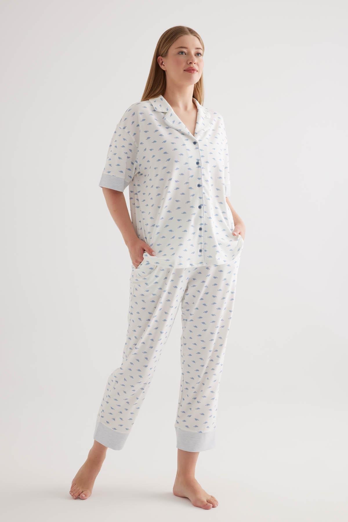 Пижама женская HAYS 50128 46 Mavi Baskili (CN38276)